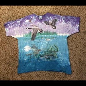 Liquid blue XL ducks tie dye vintage shirt tee